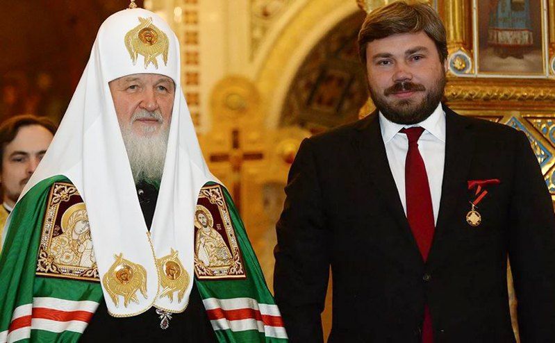 Patriarch Kirill and Konstantin Malofeev