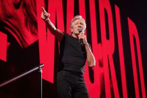 Roger Waters performs live on stage during a concert at the Mercedes-Benz Arena in Berlin on May 17, 2023.