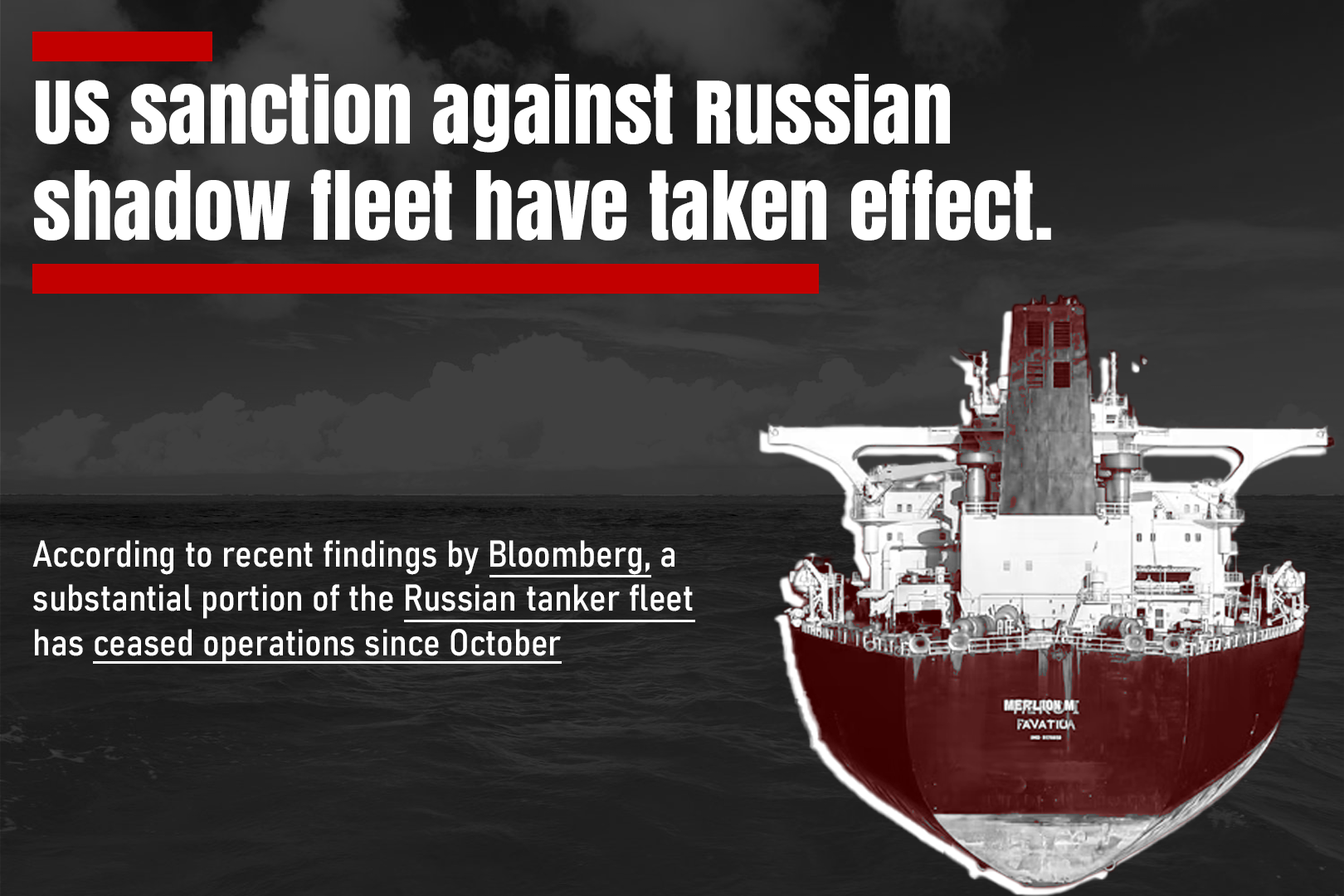 US Sanctions Against Russian Shadow Fleet Have Taken Effect - Russia Vs ...